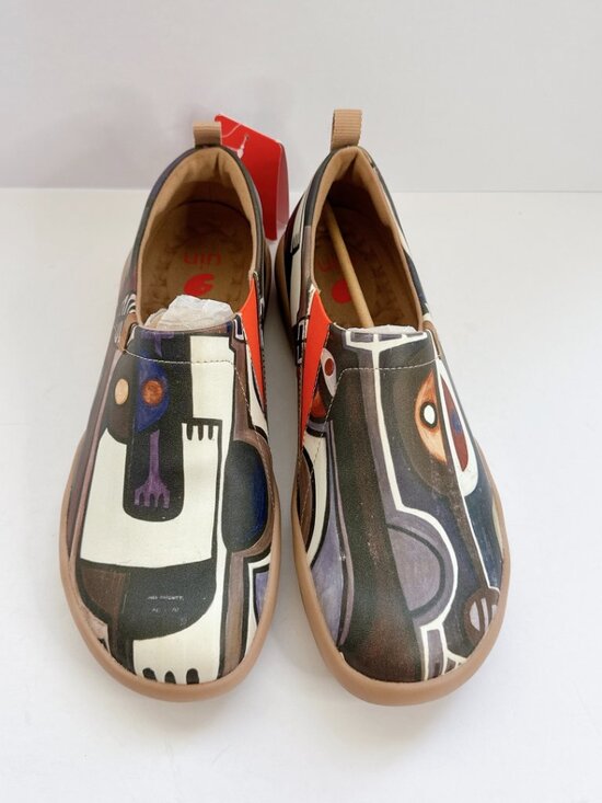 Men’s Size 11 NWT UIN Combination Art Travel Shoes Abstract Slip-On Casual Flats main image 4